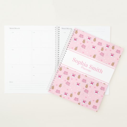 "Kawaii Campus" Preppy Personalized Planner (Display)