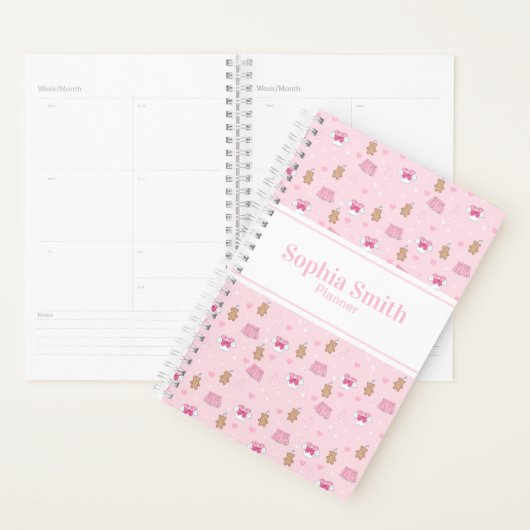 "Kawaii Campus" Preppy Personalized Planner (Display)