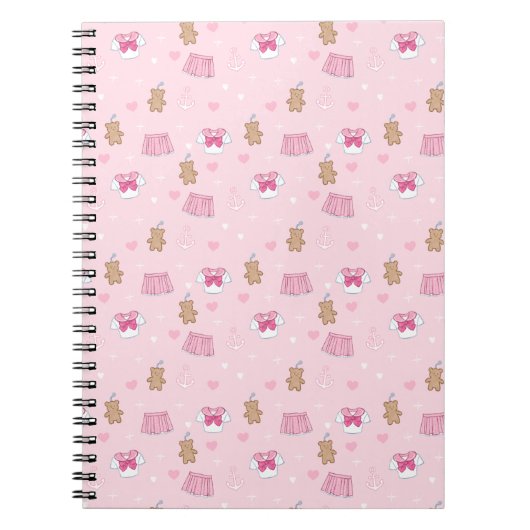 "Kawaii Campus" Preppy Schoolgirl Plain Notebook Notitieboek (Voorkant)