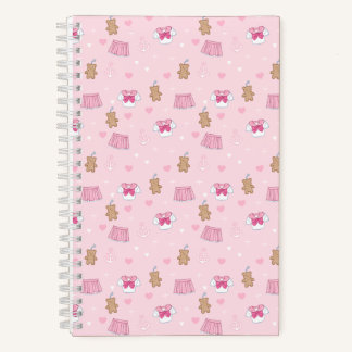 "Kawaii Campus" Preppy Schoolgirl Plain Notebook Notitieboek