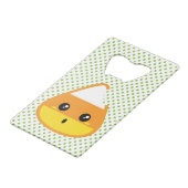 Kawaii Candy Corn Bottle Opener Creditkaart Flessenopener (Voorkant Gekanteld)