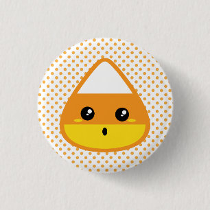 Kawaii Candy Corn Button