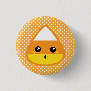Kawaii Candy Corn Button