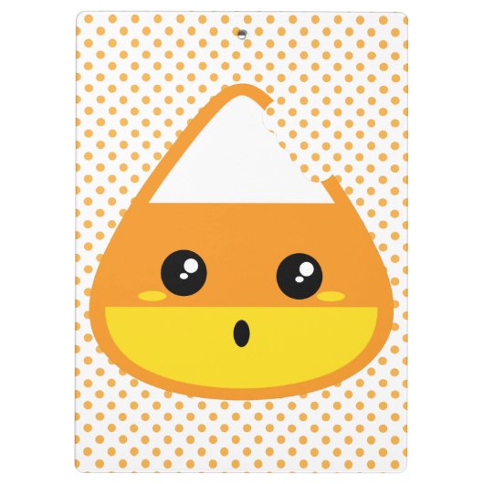 Kawaii Candy Corn Clip Board Klembord (Achterkant)