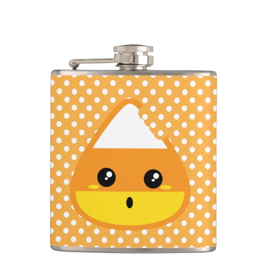Kawaii Candy Corn Flask Heupfles (Voorkant)