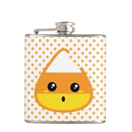Kawaii Candy Corn Flask Heupfles (Voorkant)