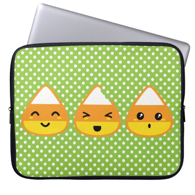 Kawaii Candy Corn-laptophoes Laptop Sleeve (Voorkant)