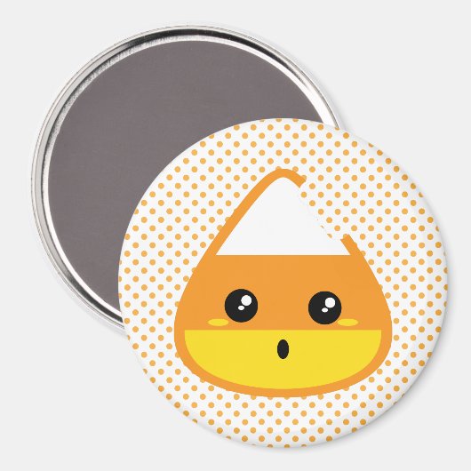 Kawaii Candy Corn Magnet (Voorkant / Achterkant)