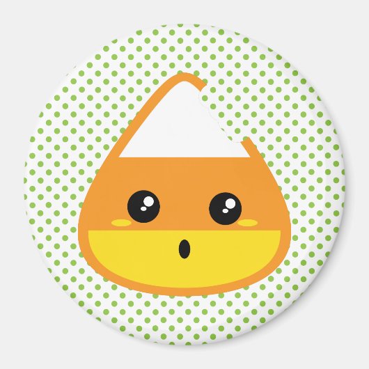Kawaii Candy Corn Magnet (Voorkant)
