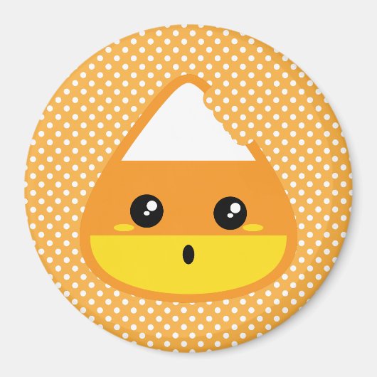 Kawaii Candy Corn Magnet (Voorkant)