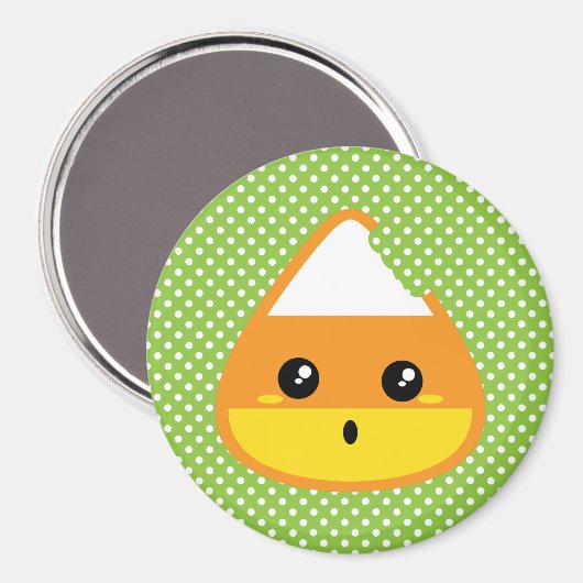 Kawaii Candy Corn Magnet (Voorkant / Achterkant)
