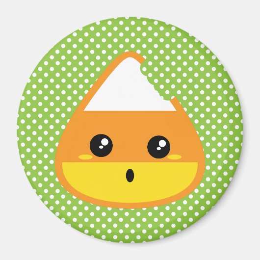 Kawaii Candy Corn Magnet (Voorkant)