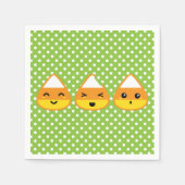 Kawaii Candy Corn Napkins Servetten (Voorkant)