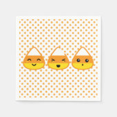 Kawaii Candy Corn Napkins Servetten (Voorkant)