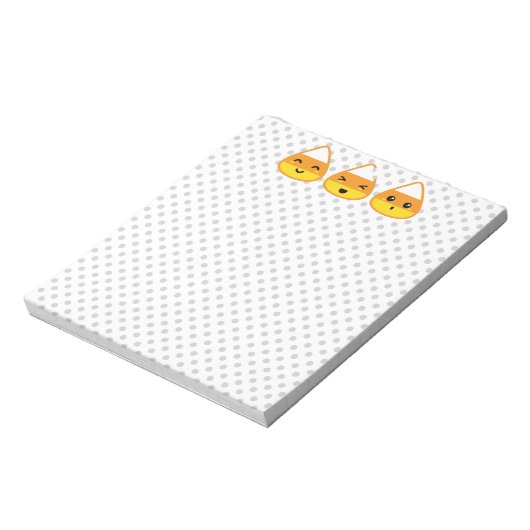 Kawaii Candy Corn Notepad Notitieblok (Linkerzijde)