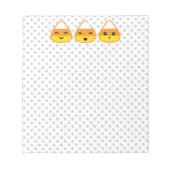 Kawaii Candy Corn Notepad Notitieblok (Voorkant)