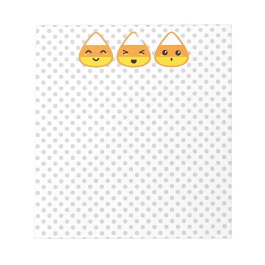 Kawaii Candy Corn Notepad Notitieblok (Voorkant)