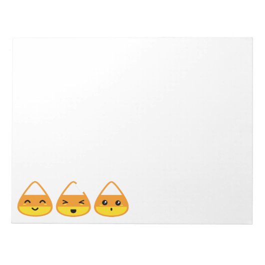 Kawaii Candy Corn Notepad Notitieblok (Voorkant)
