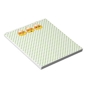 Kawaii Candy Corn Notepad Notitieblok