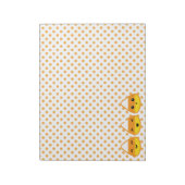 Kawaii Candy Corn Notepad Notitieblok (Linkerzijde)