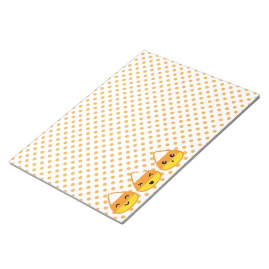 Kawaii Candy Corn Notepad Notitieblok (Schuin)