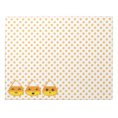 Kawaii Candy Corn Notepad Notitieblok (Voorkant)