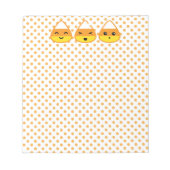 Kawaii Candy Corn Notepad Notitieblok (Voorkant)