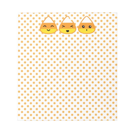 Kawaii Candy Corn Notepad Notitieblok (Voorkant)