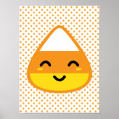 Kawaii Candy Corn Poster Print (Voorkant)