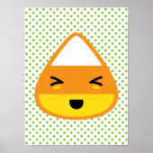 Kawaii Candy Corn Poster Print (Voorkant)