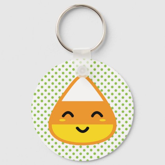 Kawaii Candy Corn Sleutelhanger (Voorkant)