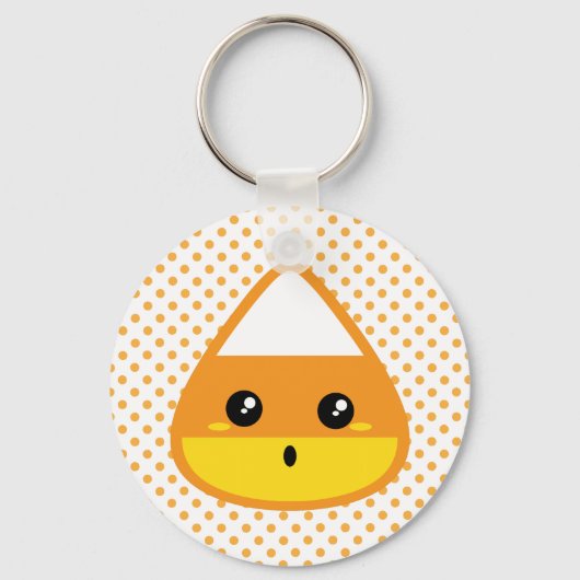 Kawaii Candy Corn Sleutelhanger (Voorkant)