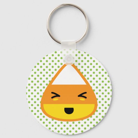 Kawaii Candy Corn Sleutelhanger (Voorkant)
