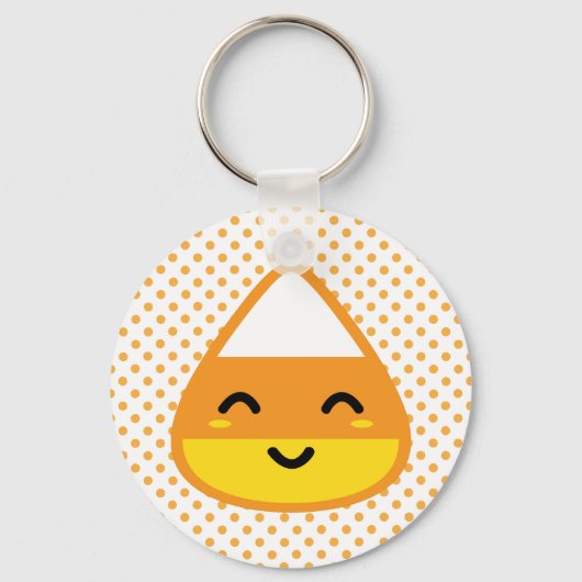 Kawaii Candy Corn Sleutelhanger (Voorkant)