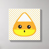 Kawaii Candy Corn Wrapped Canvas (Voorkant)
