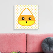 Kawaii Candy Corn Wrapped Canvas Afdruk (Insitu (Woonkamer))