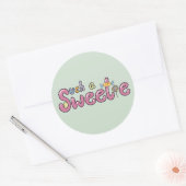 Kawaii Candy Themed Motif Ronde Sticker (Envelop)