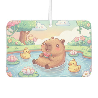 Kawaii capy in een vijver luchtverfrisser