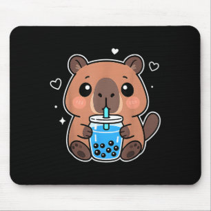 Kawaii Capybara Boba Drink Japans Schattige Anime Muismat