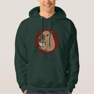 Kawaii Capybara Eten Ramen Noodles Anime Hoodie