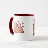 Kawaii Capybara Koffiekopje Mok (Voorkant links)