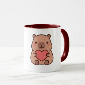 Kawaii Capybara Koffiekopje Mok (Voorkant rechts)