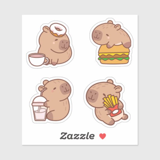 Kawaii Capybara Sticker Pack (Vel)