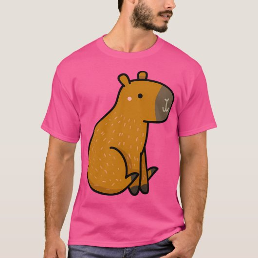 Kawaii Capybara T-shirt (Voorkant)