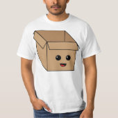 Kawaii Cardboard Box T-shirt (Voorkant)