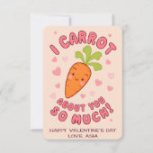 Kawaii Carrot Classroom Valentijn Kaarten (Voorkant)
