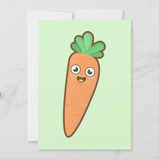 Kawaii Carrot Kaart (Voorkant)