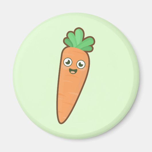 Kawaii Carrot Magneet (Voorkant)