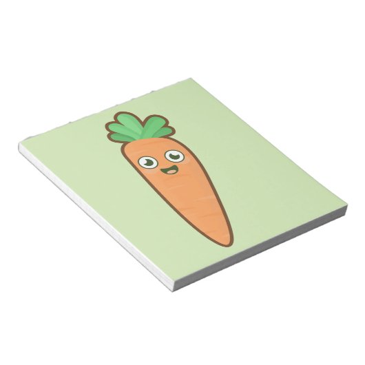 Kawaii Carrot Notitieblok (Schuin)