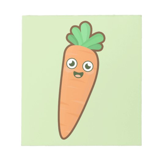 Kawaii Carrot Notitieblok (Voorkant)
